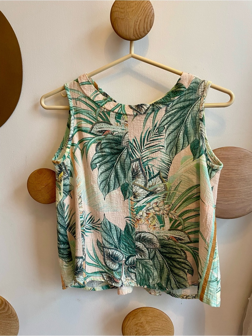 Bodybag by Jude Montreal Tropical Print Sleeveless Top XS